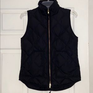 J. Crew black puffy vest